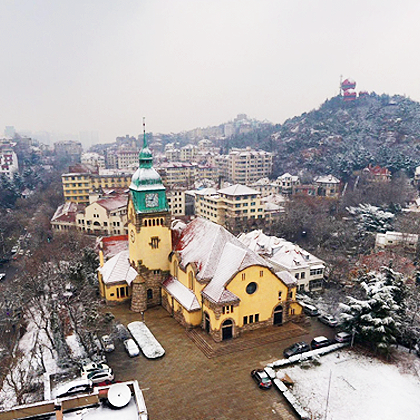 青岛基督教堂全景